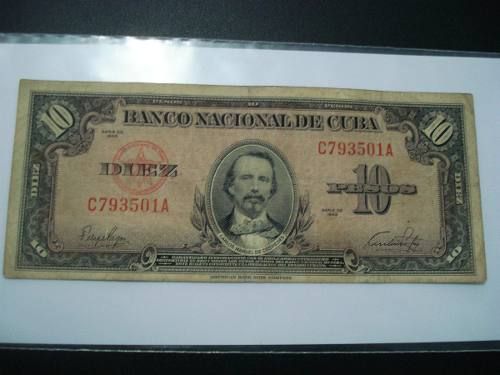 Cuba - 1949 = 10 Pesos - Espetacular