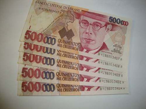 C-232 Cr$ 500.000 - Fé Com Mancha - 1993 - Uma Pechincha