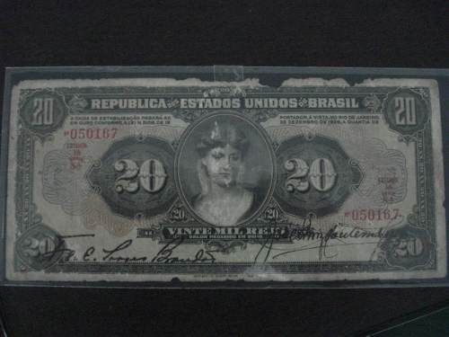 R185 - 20.000 Reis Cx Amortização Ano 1927 Mocinha