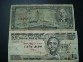 Cuba & Etiópia = 1 Peso + 1 Birr 1957 = Magnifico