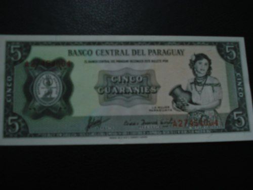 5  Guaranis - Paraguai - Fe - Lindíssima E Rara - 1952