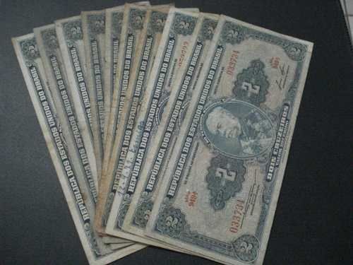 C015 C016 - 2 Cruzeiros - 10 Cédulas Diversas - 1954/1958 -